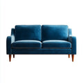 Sofa, 2-kanapa fotela granatowy 150 x 84 x 85 cm poliester inclusive prostokątna